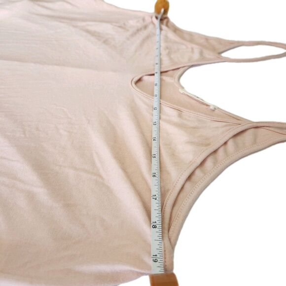 In Love Blush Pink Boho Festival Fairy Beach Maxi Dress Pockets Women SZ Large - Picture 3 of 15